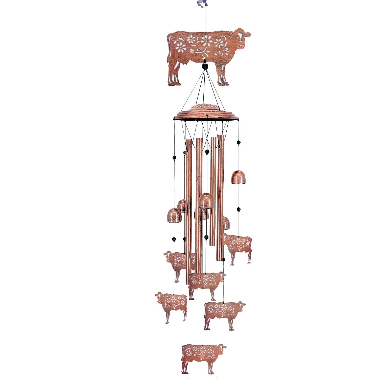 Wind Chime Wind Chimes For Outdoors Indoors Cow Gifts For Women Men Memorial Festival Gift Metal Windchimes Windchime