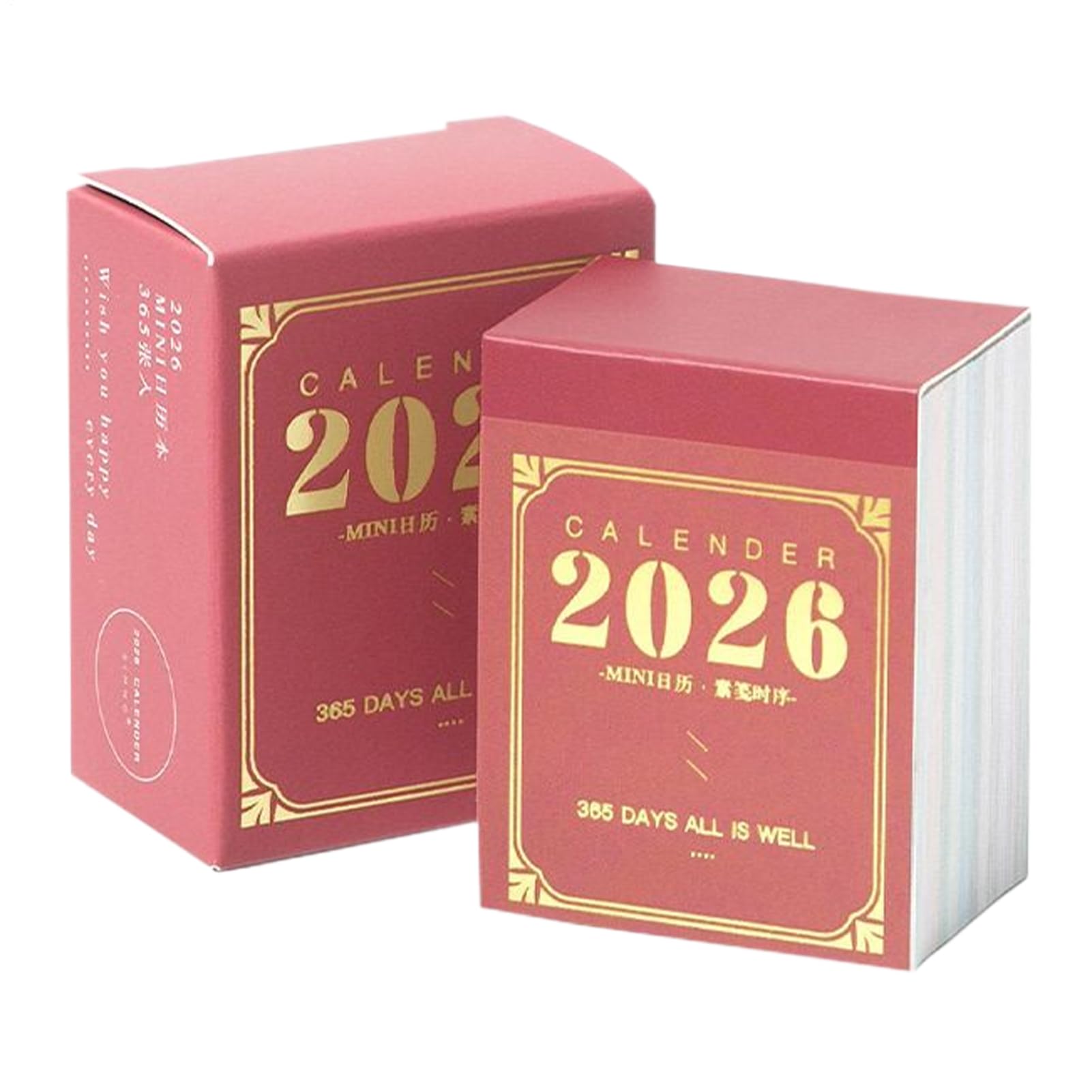 Mini Calendario 2026 Da Scrivania – 365 Giorni Strappabili, Agenda Giornaliera Con Tracker Scadenze, Formato 4x5 Cm, Per Ufficio, Scuola E Viaggi