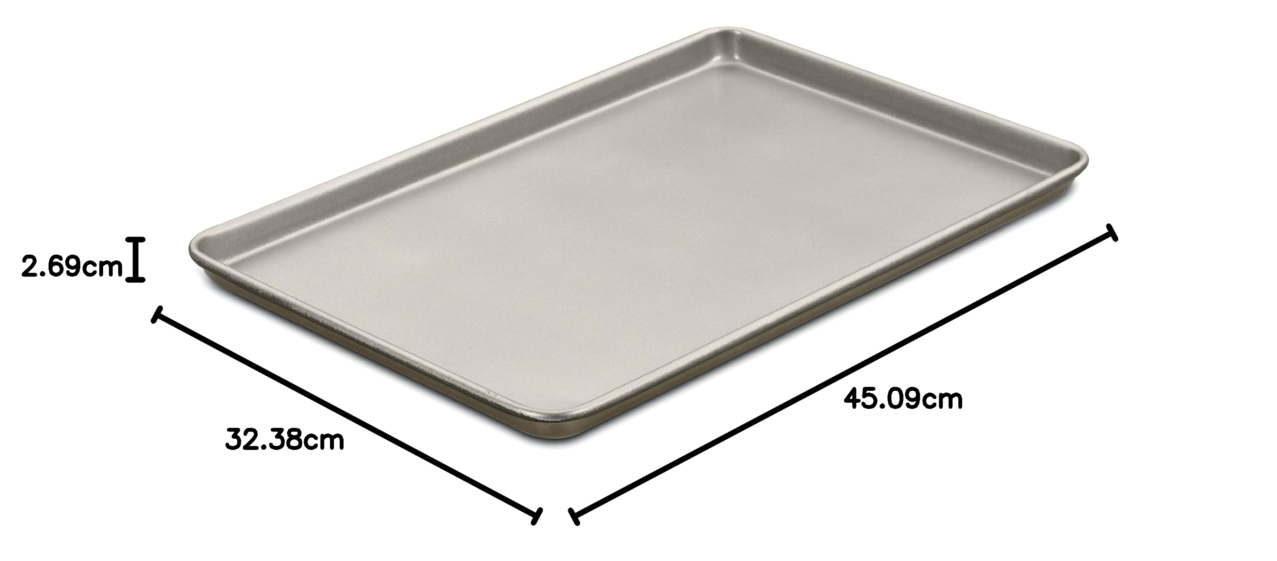 Cuisinart AMB-17BSCH Chef's Classic - Bandeja para hornear antiadherente (43,7 cm), color champán