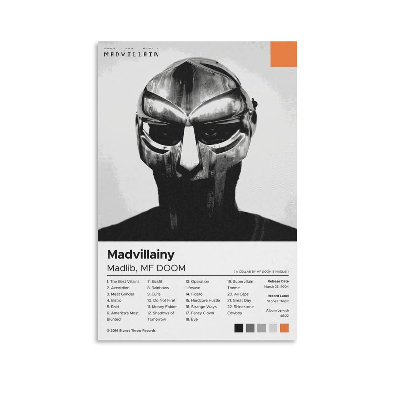 新品 Madvillain / Madvillainy (Poster) Madvillainy XL (Poster) - Stones Throw Records