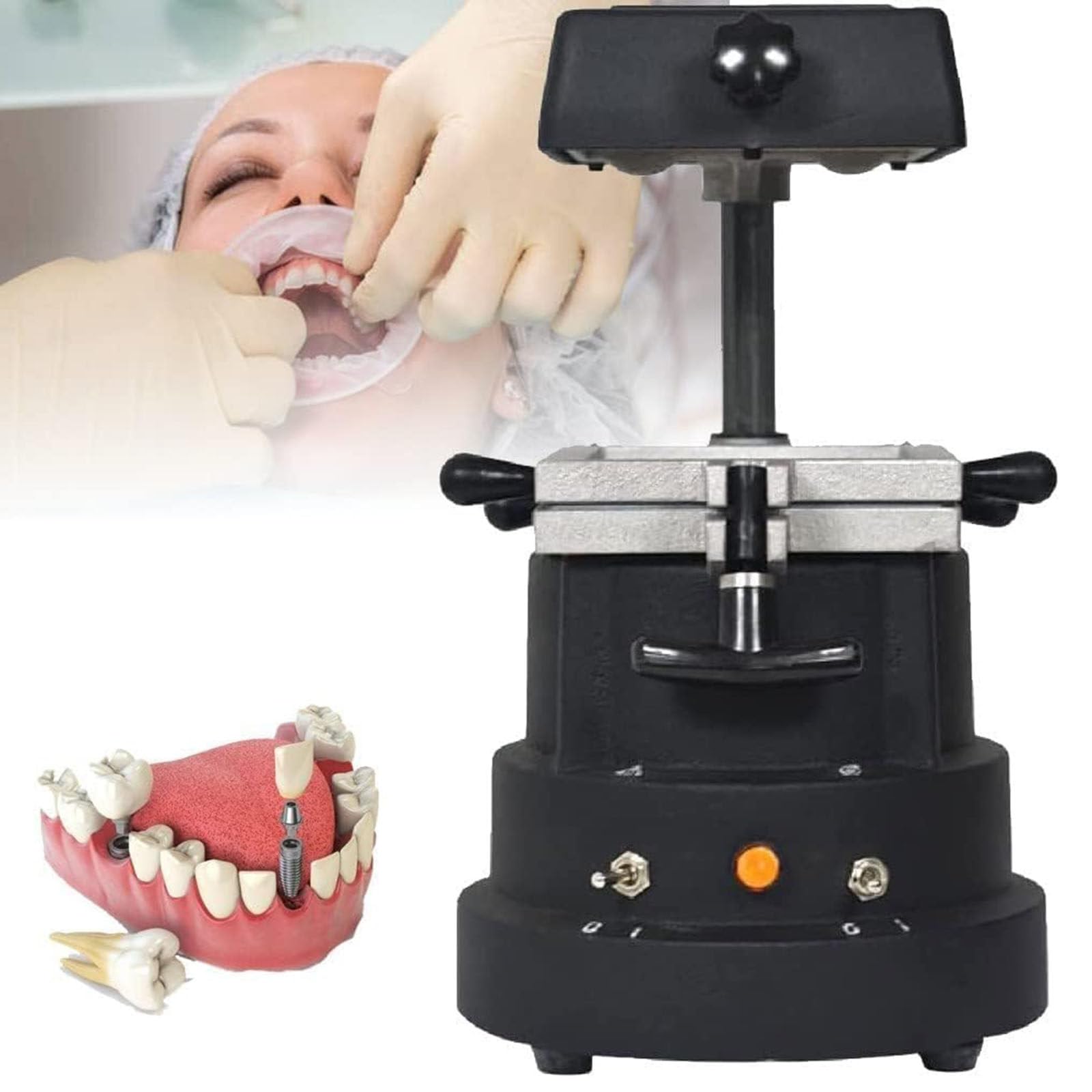Machine de formage Dentaire sous Vide,ppareil de Moulage sous Vide pour Laboratoire Dentaire, thermoformateur,pour parodontite, Traitement fluorure et Fabrication de la Coquille