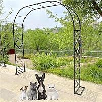 Vetris Arco da Giardino 140cm 180cm 220cm, Arco per Rosa rampicanti Robusto, Sostegno da Giardino, Resistente, Esterno Prato Cortile (Colore : Bianco, Misurare : 320x270cm