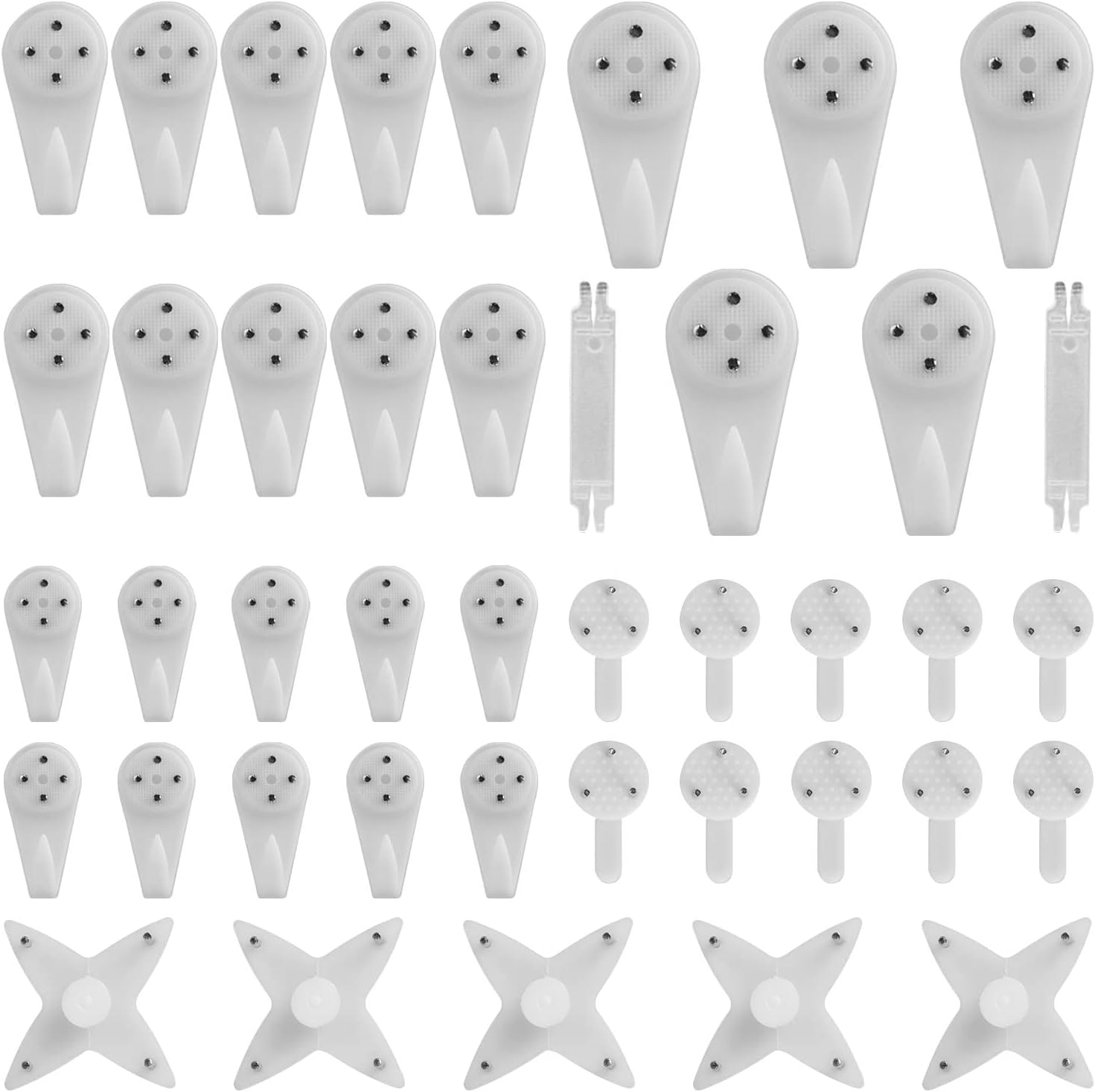 40pcs Concrete Wall Hooks, Invisible Nail Hangers No Damage Wall