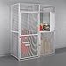 Hallowell Modular Double-Tier Storage Locker - 36X48x90" - Add-On - Platinum