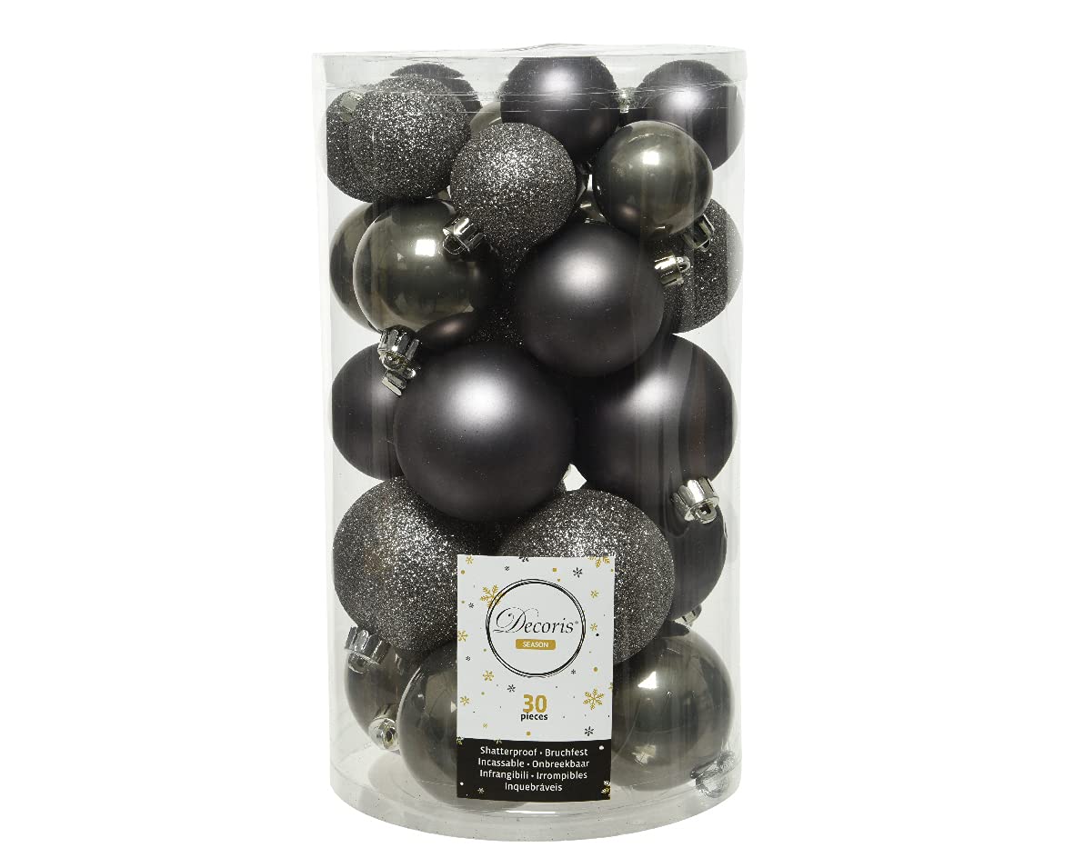 16PCS Glitter Christmas Ball Ornaments Set 2.36'' Assorted - View #8