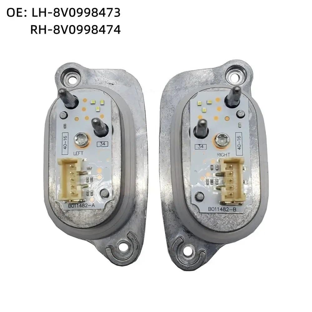 Compatibile con A3 S3 2017 2018 Modulo luce diurna DRL con indicatore di direzione 8V0998473 8V0998474 centralina fari auto(Left 8V0998473)
