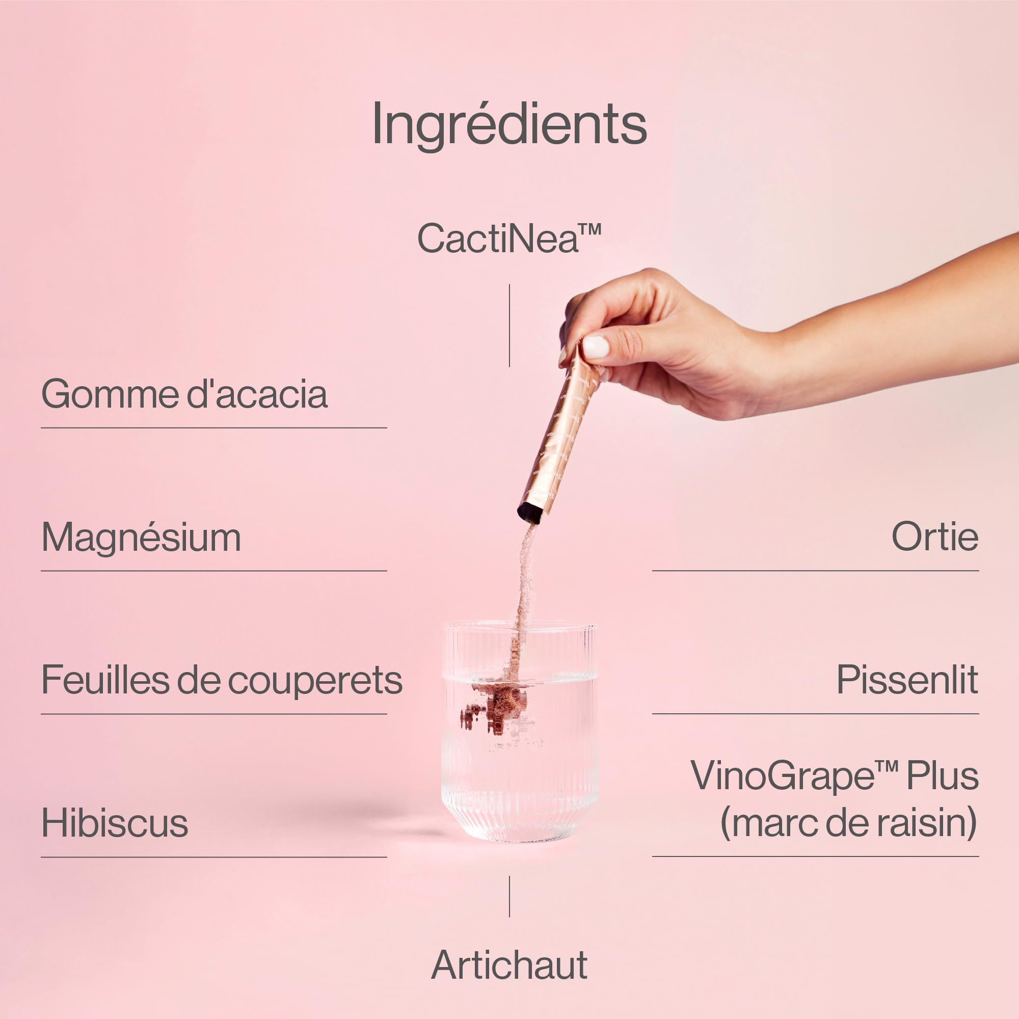Tummy Tox Draining Drink 3-en-1 - Goût Pêche, 30 Sachets | Racine de Pissenlit, Ortie, Artichaut, Hibiscus, le Magnésium contribue à l'Équilibre Électrolytique