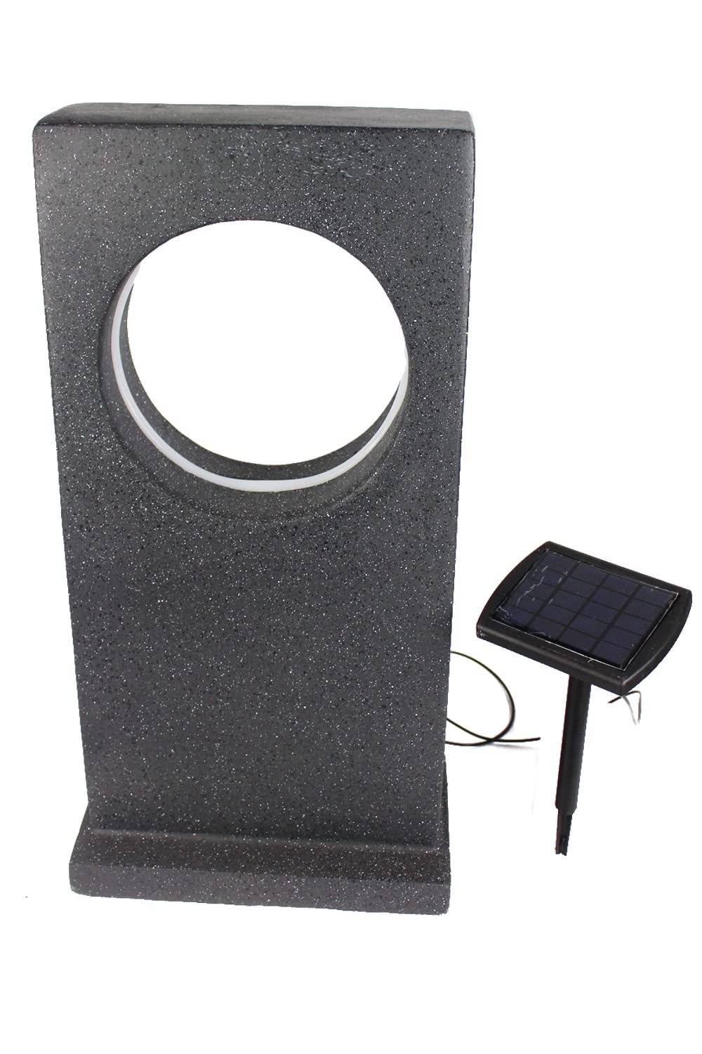 Arnusa Moderne Solarleuchte Gartenleuchte Gartenlampe Solarlampe 63,5 x 18 x 32 cm Gartenstatue