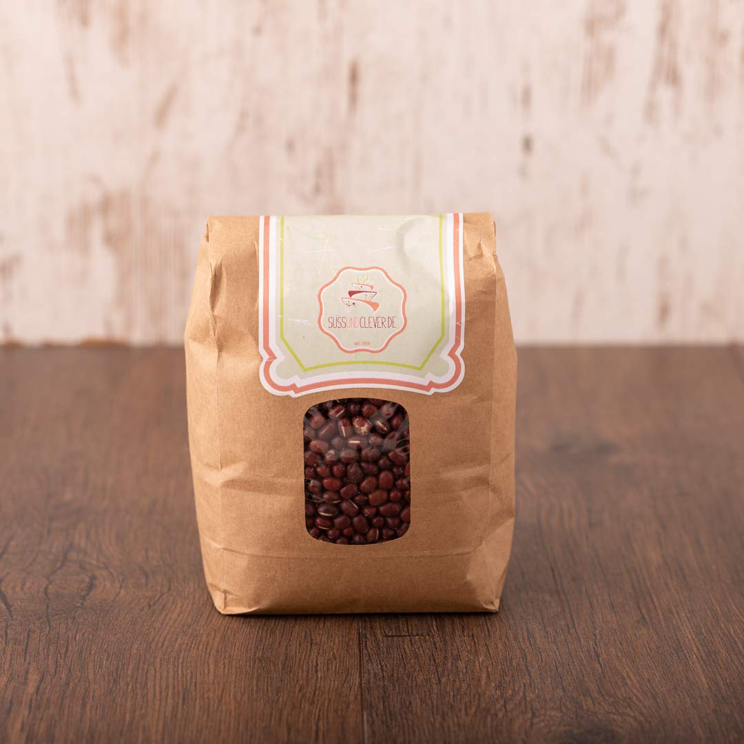 süssundclever.de® Bio Azukibohnen | 1,8 kg | unbehandelt | Premium Qualität | plastikfrei und ökologisch-nachhaltig abgepackt
