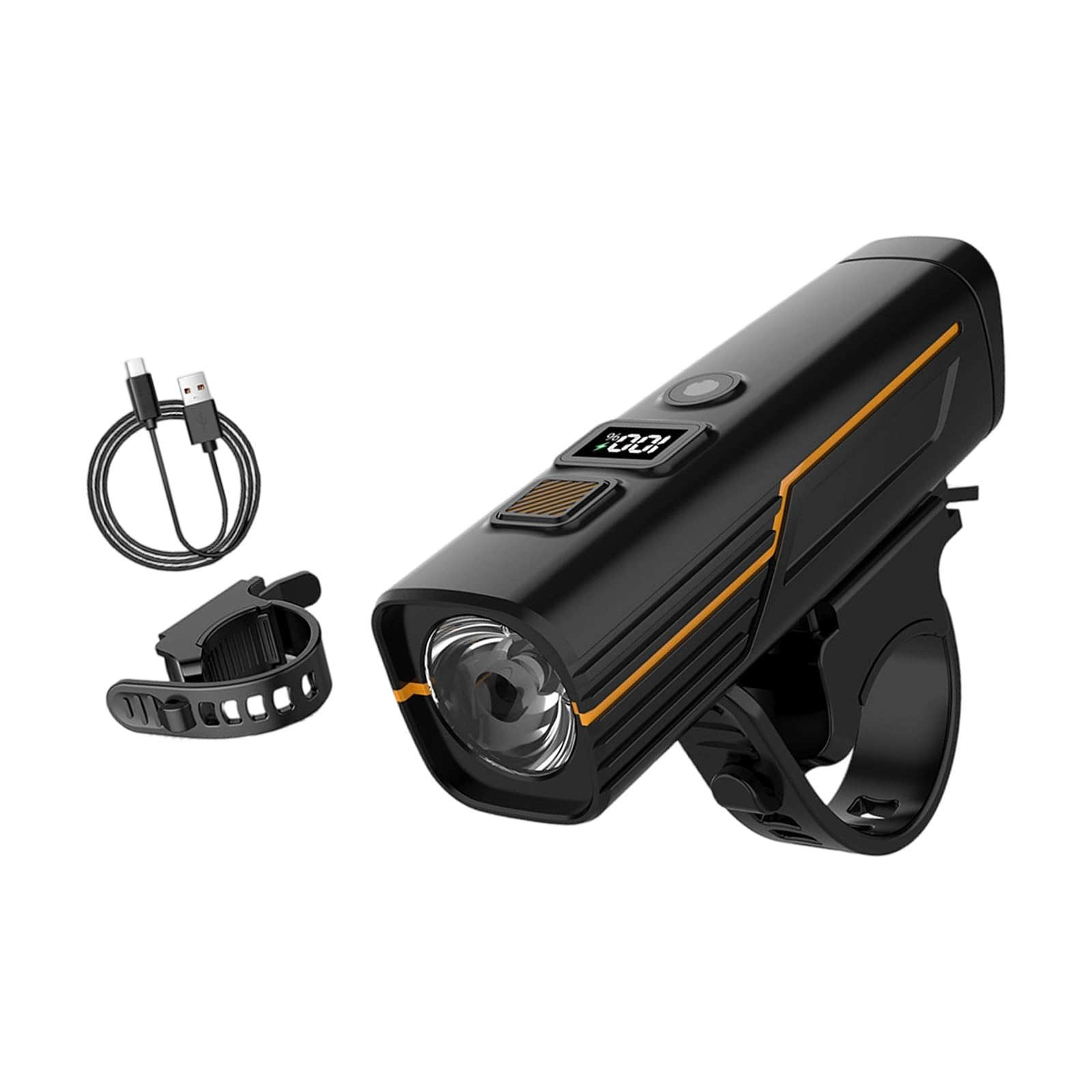 Rechargeable Bike Headlight with Intelligent Light Front Cycling Light for Night Riding Waterproof Bike Front Lamp