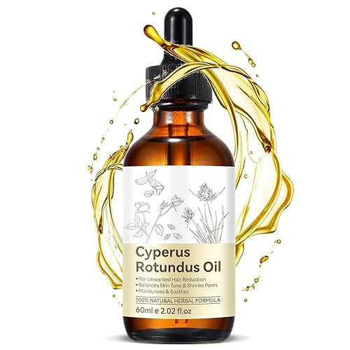 Aceite Cyperus Rotundus, aceite natural de Cyperus Rotundus para depilación no deseada, reduce el crecimiento del vello corporal, equilibra el tono