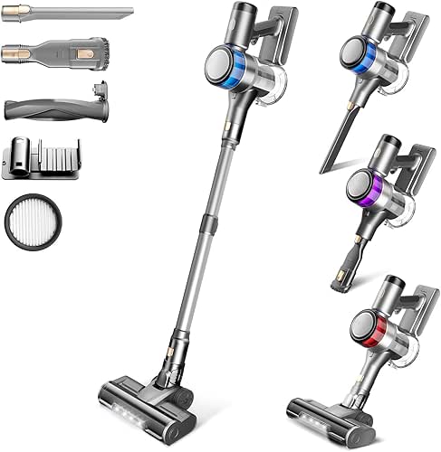 Aspirateur sans Fil, 400W 45KPa Aspirateur Balai sans Fil Puissant,