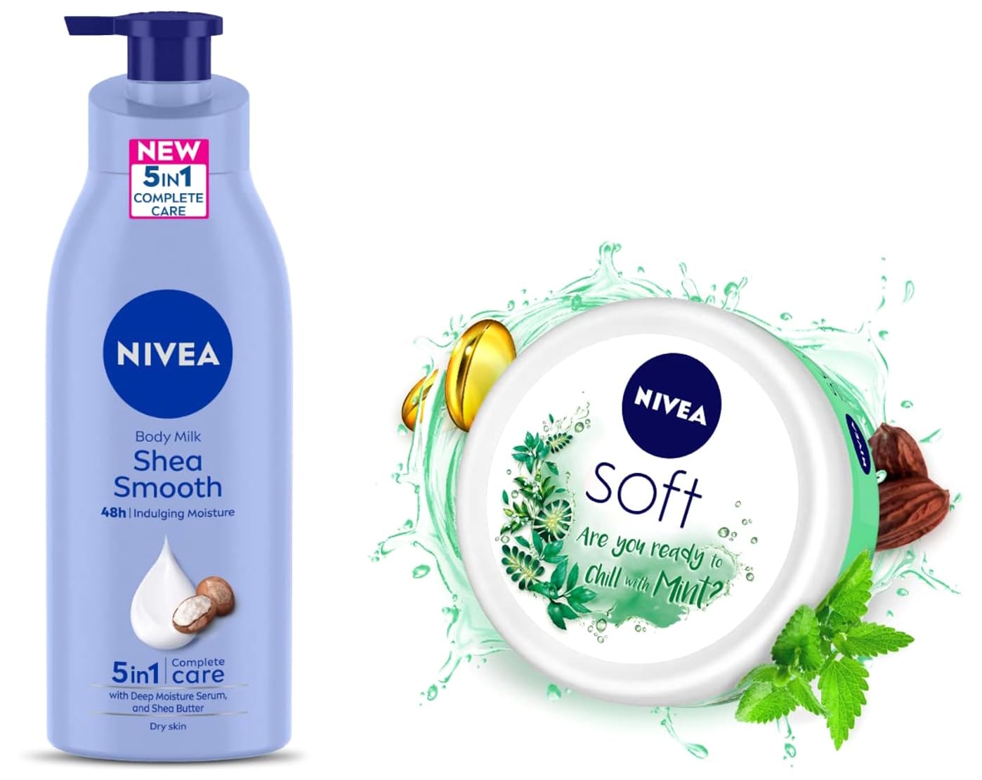 Buy Nivea Body Lotion For Dry Skin, Shea Smooth, With Shea Butter, For