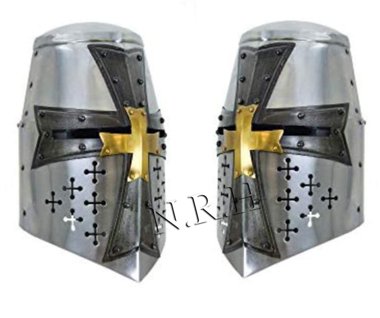 Medieval Crusader Halloween Templar Knight Helmet
