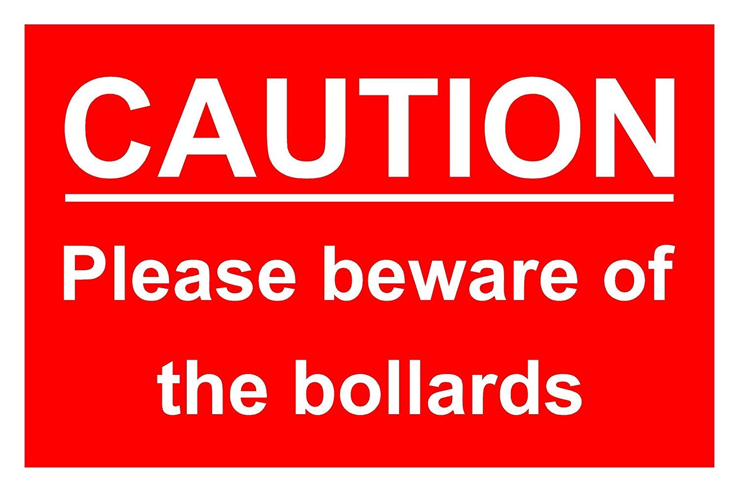 Please Mind The Step Correx Safety Sign 300mm X 200mm Red / White - View #7