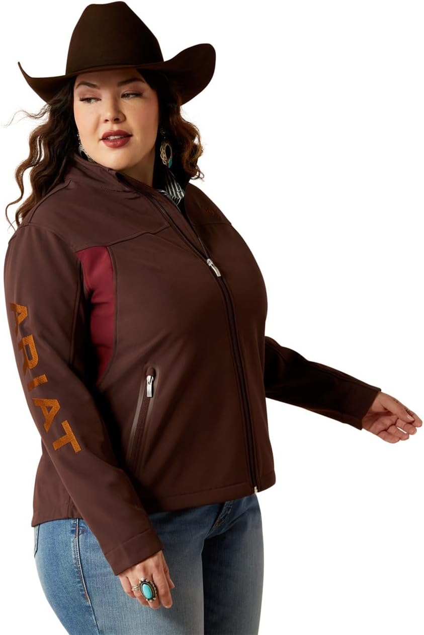 ARIAT Womens New Team Softshell Print Jacket - Main Image