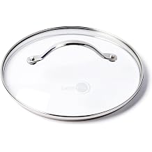GreenPan 8.5" Universal Glass Lid with Stainless Steel Handle, Tempered Glass Lid for Frying Pan Skillet, PFAS-Free
