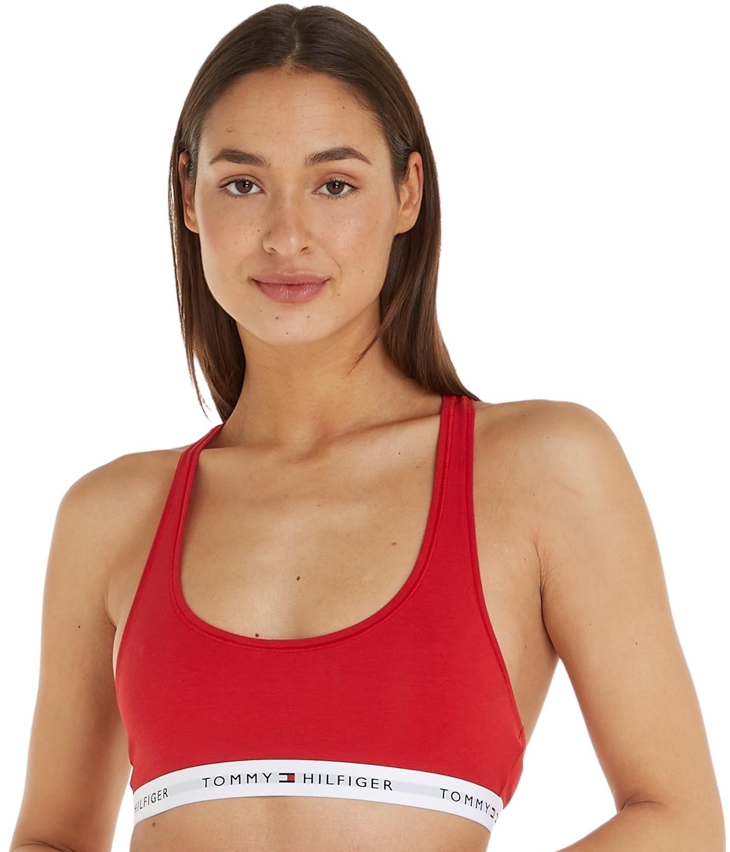 Tommy Hilfiger Women's Bralette Print - Primary Red - 10 (S)