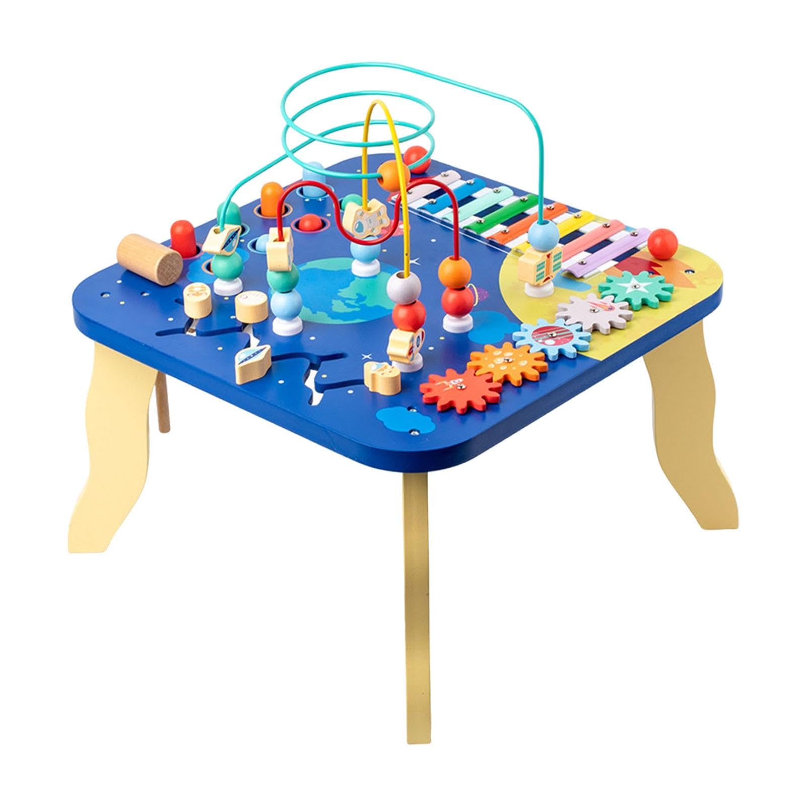 Aktivitätstisch Aus Holz, Musik Xylophon Spielzeug für Kleinkinder Im Alter von 1 4 Jahren