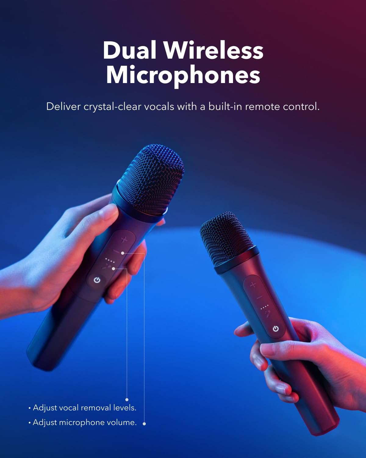 Soundcore Rave 3 Al Karaoke Speaker with 2 Wireless Microphones