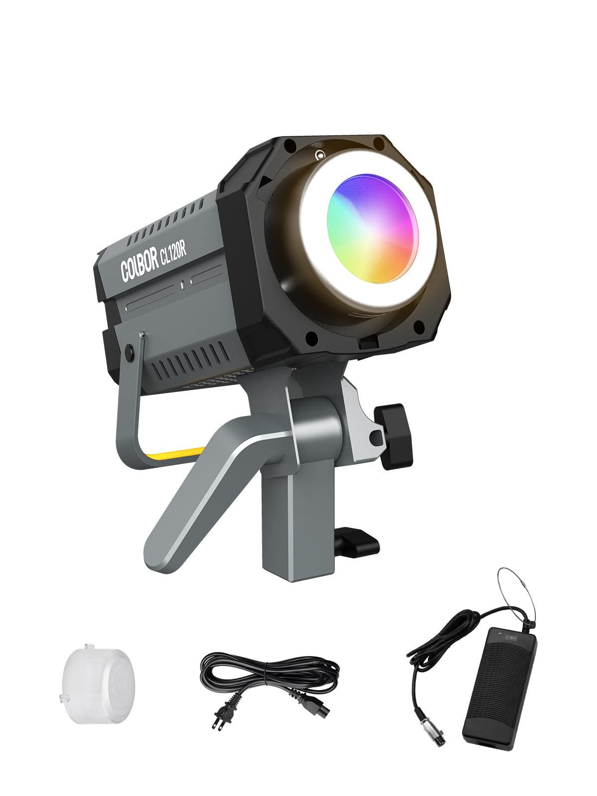 Video Light, COLBOR CL220 Lite 220W Continuous Lighting 2700-6500K Bi-Color CRI96+ 9,430Lux@3.3ft with 10 Light Effects for Film Photography【Carrying Bag and Reflector NOT Included】