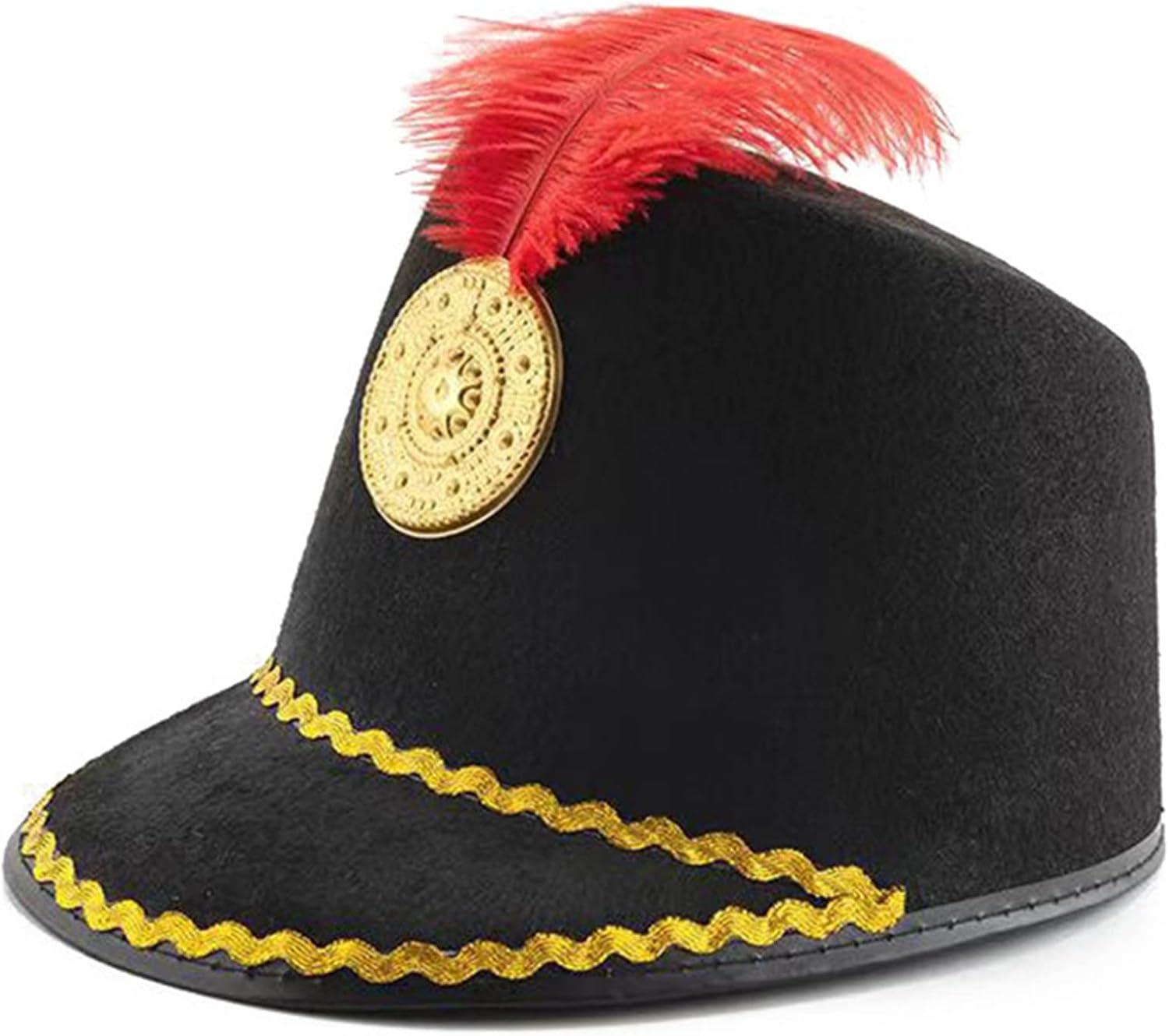 Cappello Da Cavaliere Elegante Uomo - Trilby In Feltro Con Piume, Per Feste E Costumi