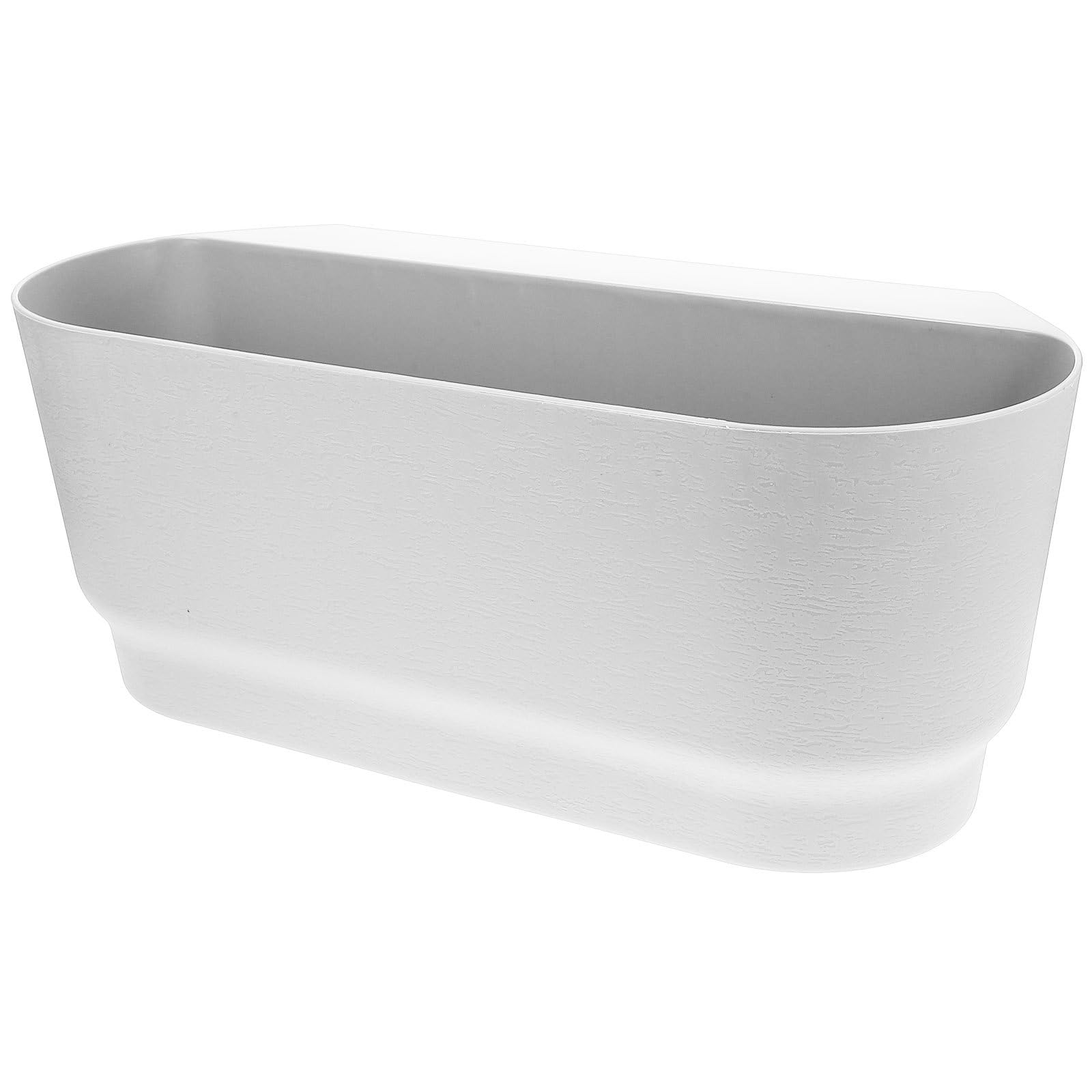 Jardinière Suspendue Pot de Fleurs Robuste pour Balcon en Plastique Blanc pour Plantes, pour Jardin ou Restaurant