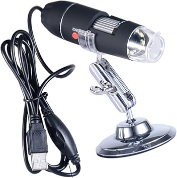 مجهر رقمي Gadpiparty مكبر 40x-1000x مع ضوء LED للأولاد والبنات البالغين مكبر رقمي محمول باليد