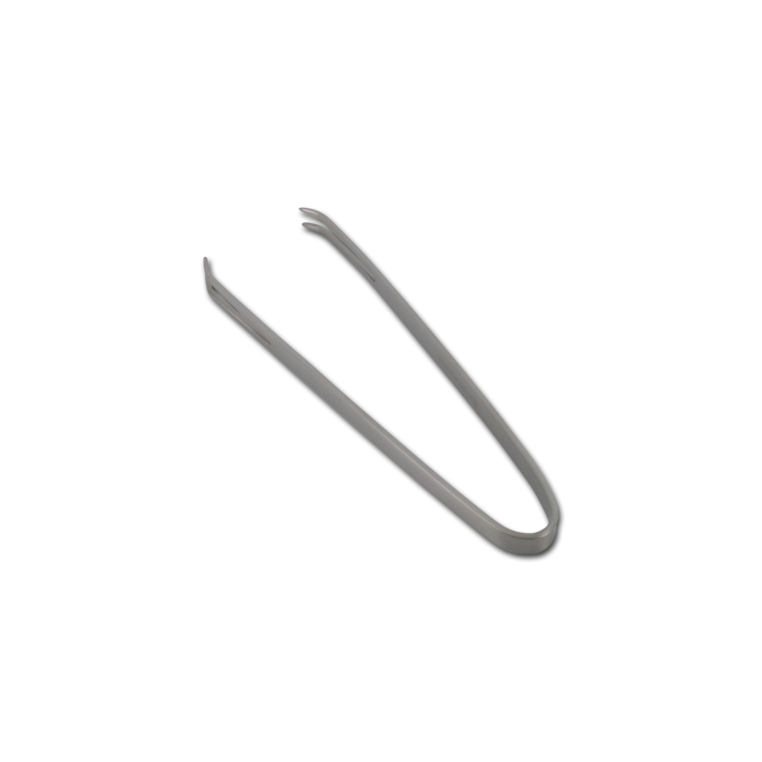 2 Pinces à Glaçons Mousyee En Acier Inoxydable - Tête Silicone Antidérapante - 13,3 Cm - Argent Et Noir
