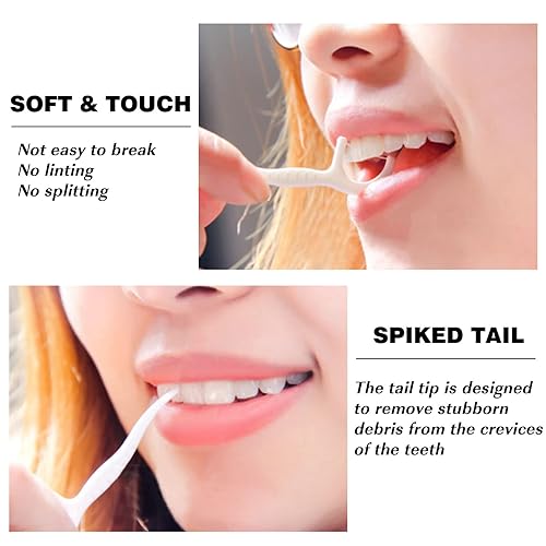 Miniatura 5 de Estuche portátil para hilo dental, almacenamiento de 10 púas para adultos en caja. La mejor herramienta para limpiar los dientes y el cuidado bucal.