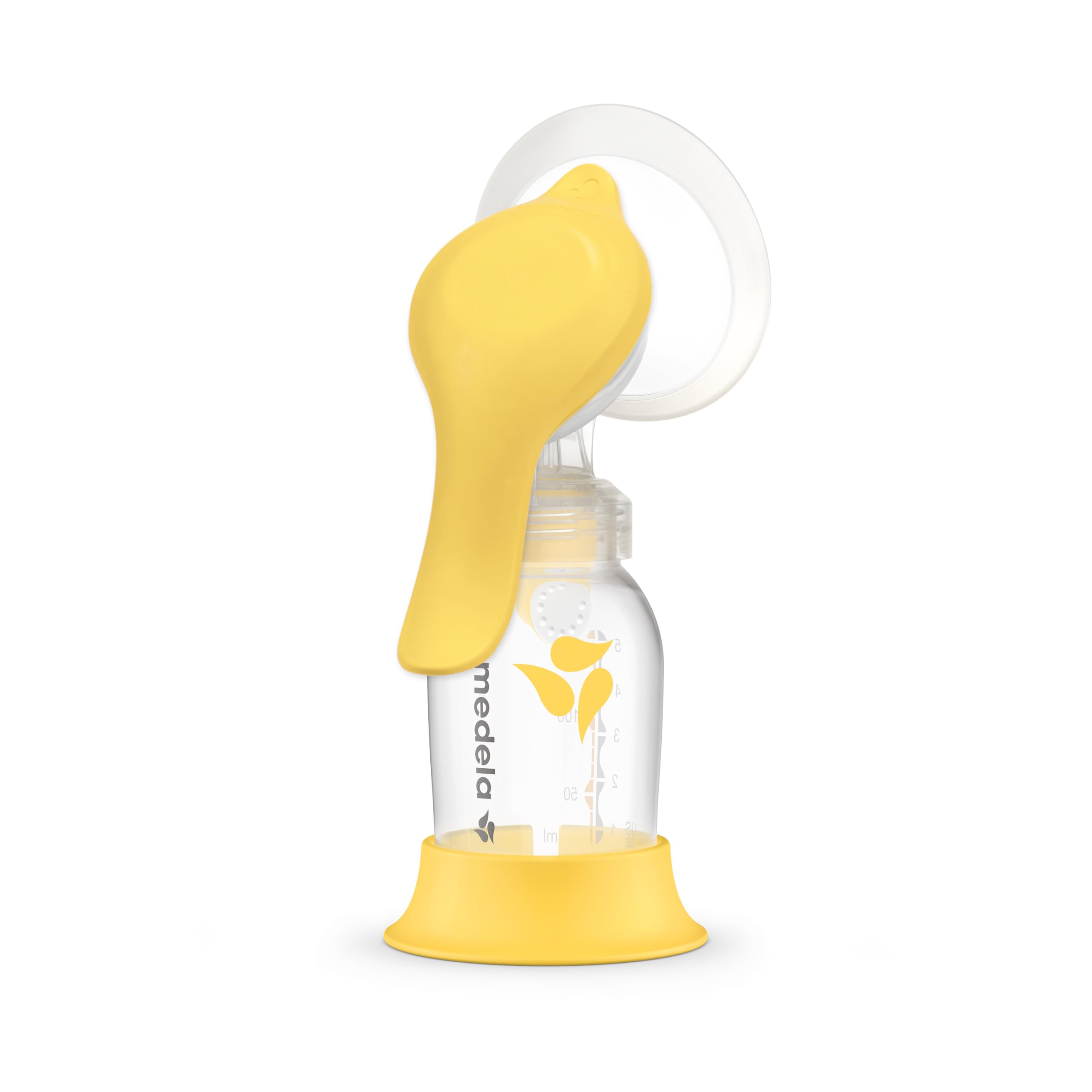 Medela Manual Harmony Single Hand Breast Pump with Flex Shields for Comfort & Expressing More Milk, 6 Count