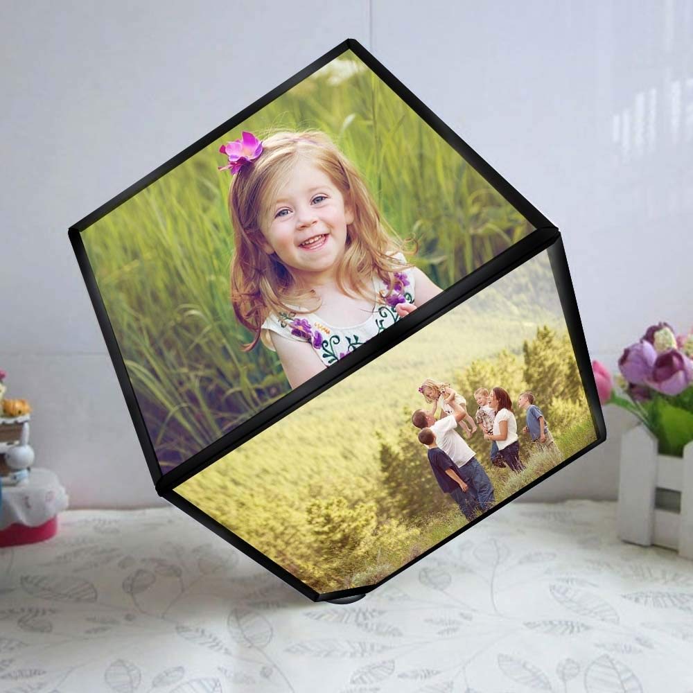 photo frame rotating cube