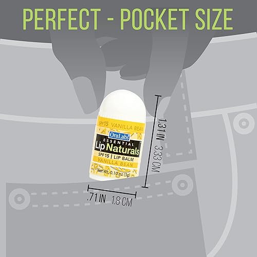 Miniatura 7 de Lip Naturals  12 unidades de mini bálsamo labial surtido con protector solar (SPF-15) y 1 llavero de bálsamo labial  Fabricado en Estados Unidos