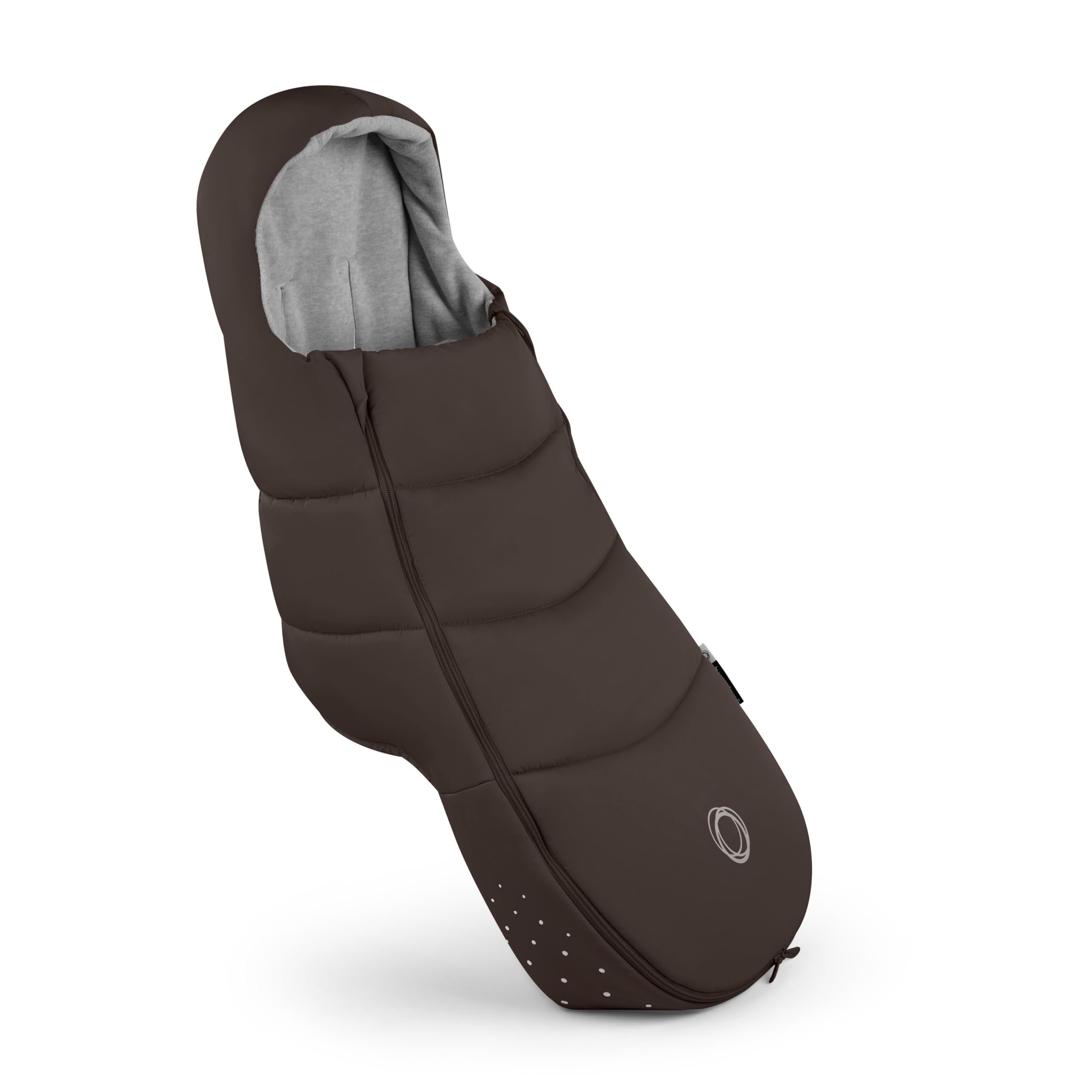 Bugaboo All-Season Footmuff – Weatherproof, Breathable & Water-Repellent Toddler Footmuff with Removable Insert, Reflective Details, Two-Way Zipper, Fits All Bugaboo Strollers - Cocoa Brown