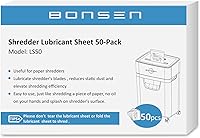 Vista 1 de BONSEN Hojas de afilar y lubricantes para trituradora de papel - Paquete de 50