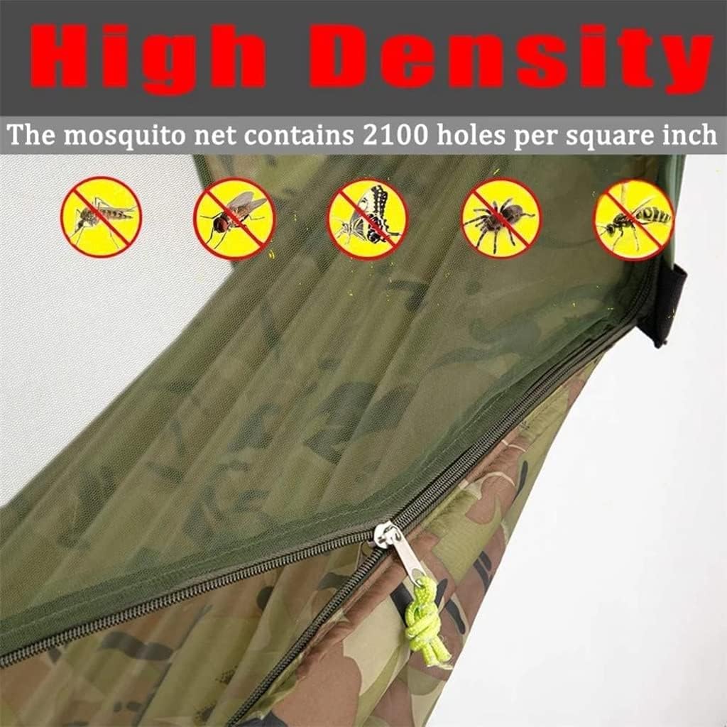 Double Hammock, Hammock with Mosquito Net, Load-Bearing Capacity 200 Kg, Outdoor Camping Hammock, Portable Travel Hammock