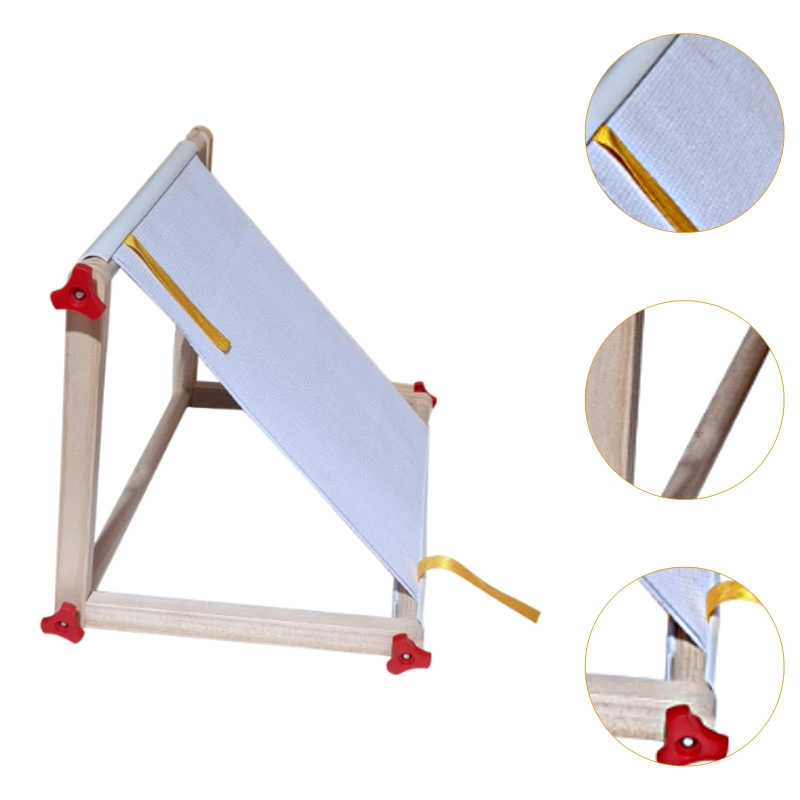 Soporte de Mesa de Madera para Bastidor de Bordado, Bastidor de, Bastidor de Costura Y Soporte de Costura Ajustable, Cómodo D, PP Nut, Individual