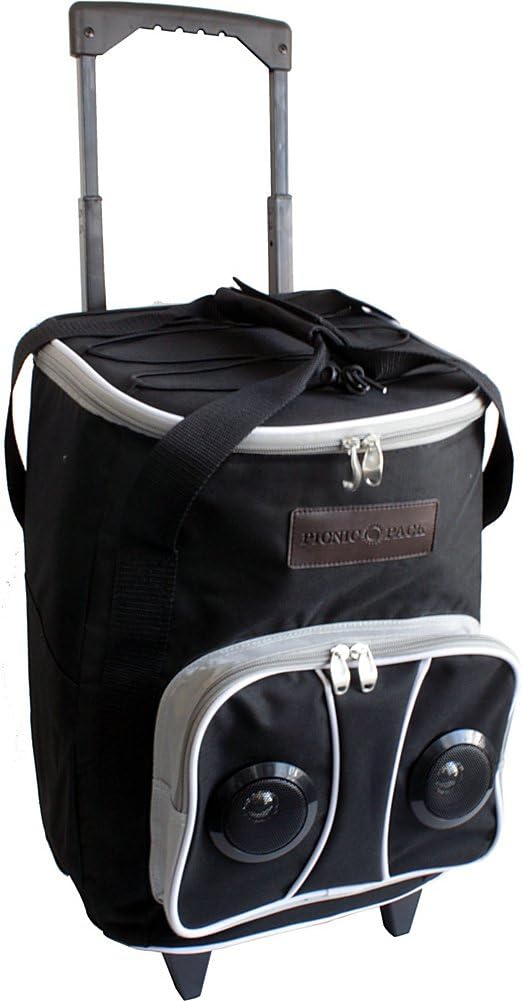Picnic Pack Cooler Cart with Wireless Speaker