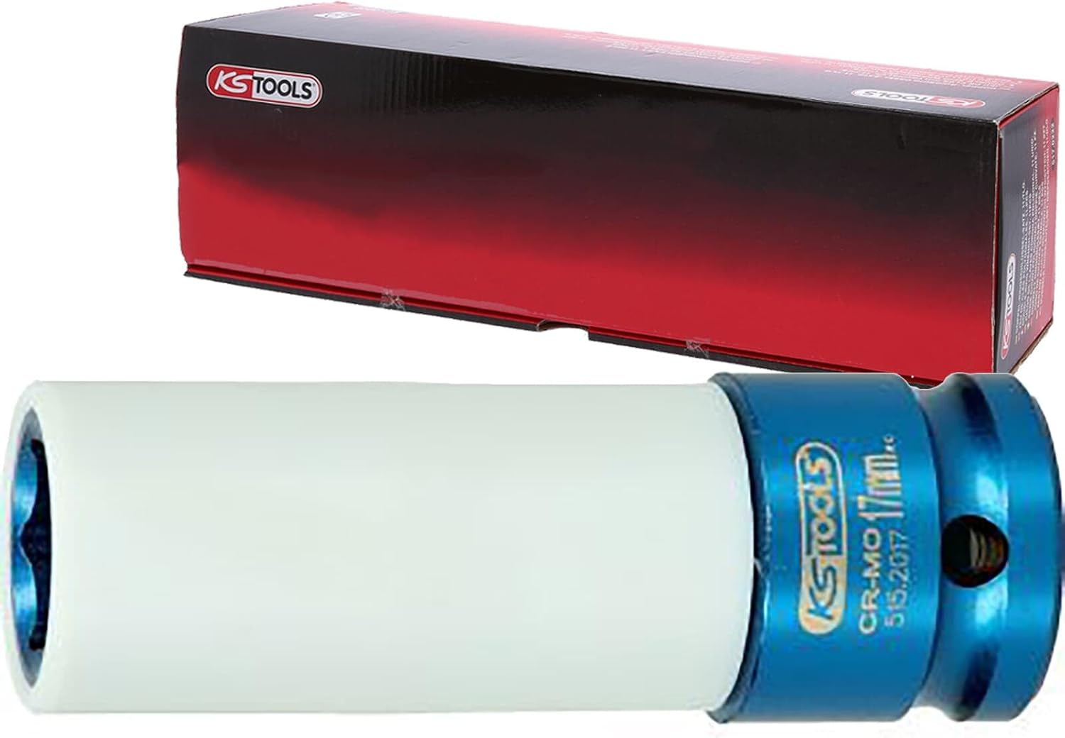 1/2" Aluminium wheel impact socket, deep, 17mm