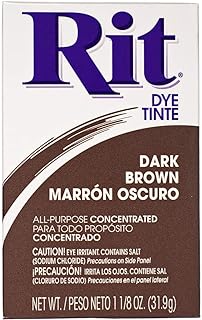 All Purpose Concentrated Rit Dye Powder Single Pack for Clothing, Décor, and Crafts – Dark Brown