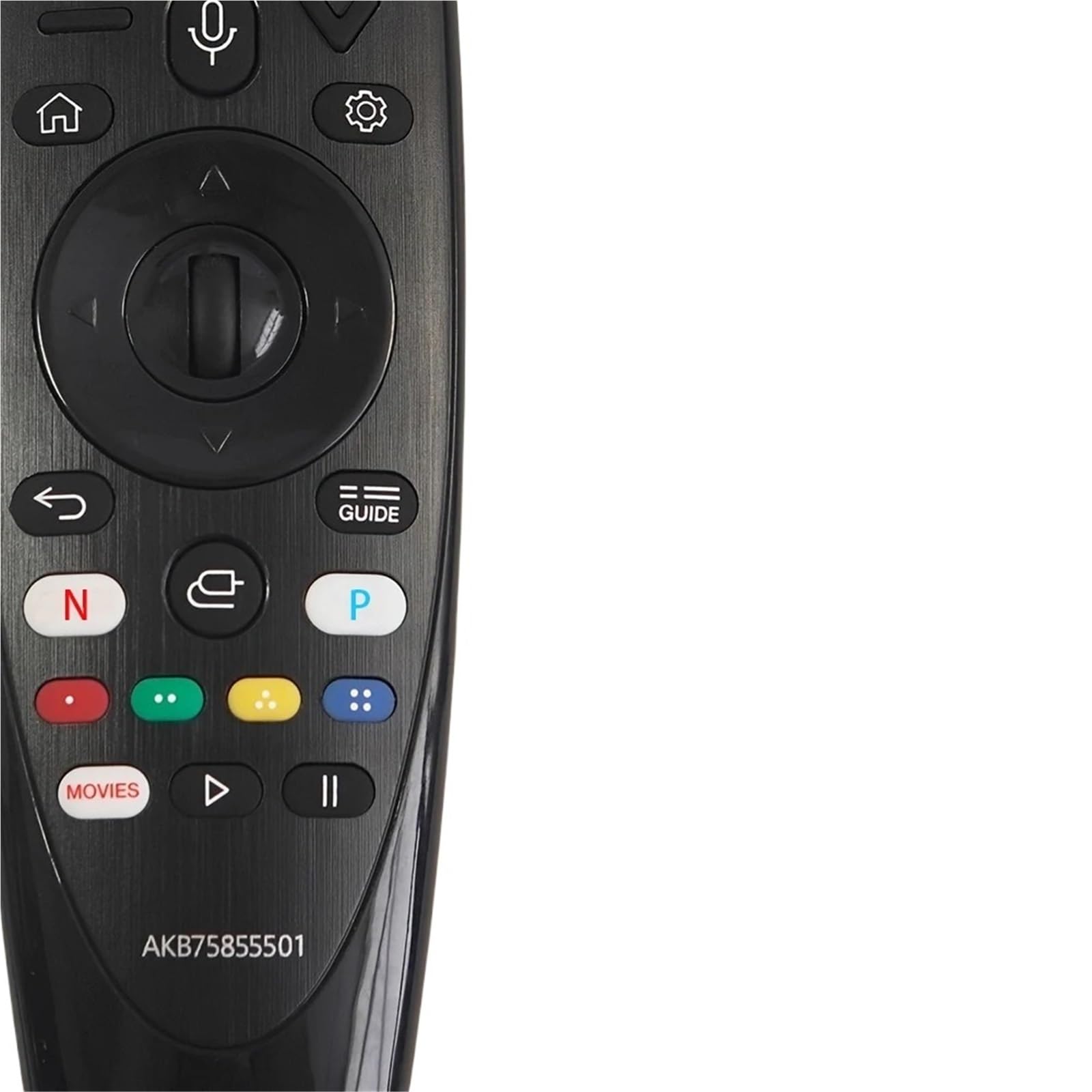 1 szt. Zamiennik pilota do modeli telewizorów Prosta funkcja braku głosu(2PCS Black)