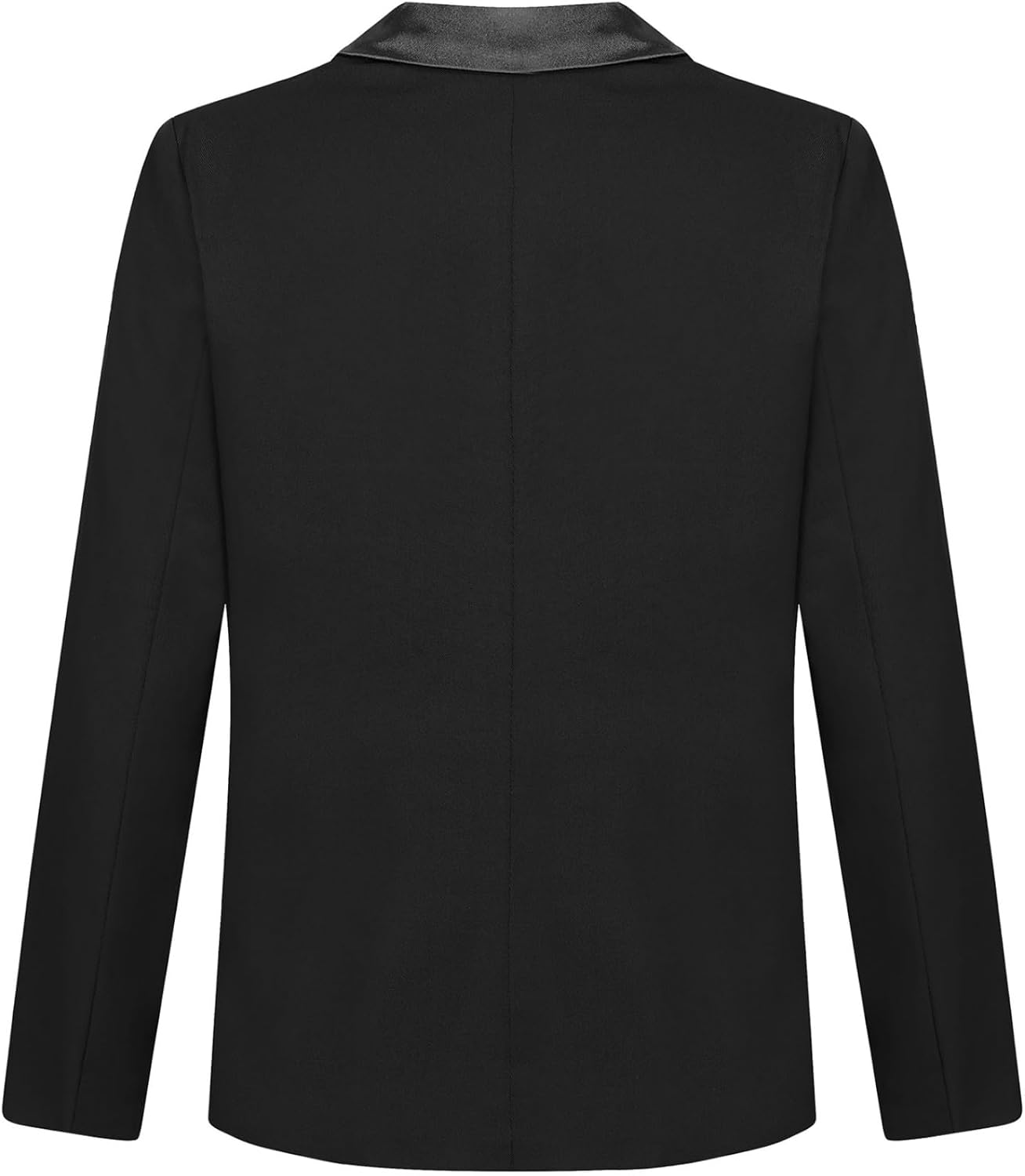 Boys Single Breasted Tuxedo Suit Jacket One Button Lapel Collar Notched Blazer Dress Coat