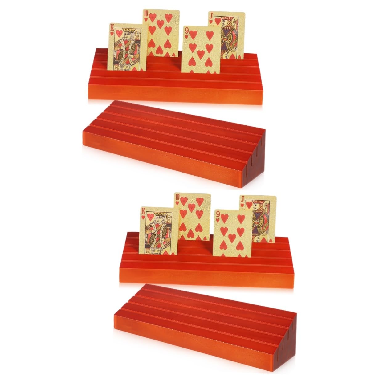 4stücke Holz Pokerkartenhalter Mit Tischständer Stabile Kartenablage Für Einfaches Spielen Und Klare Sicht Spielkarten Für Kartenspiele Fotos Und Mehr