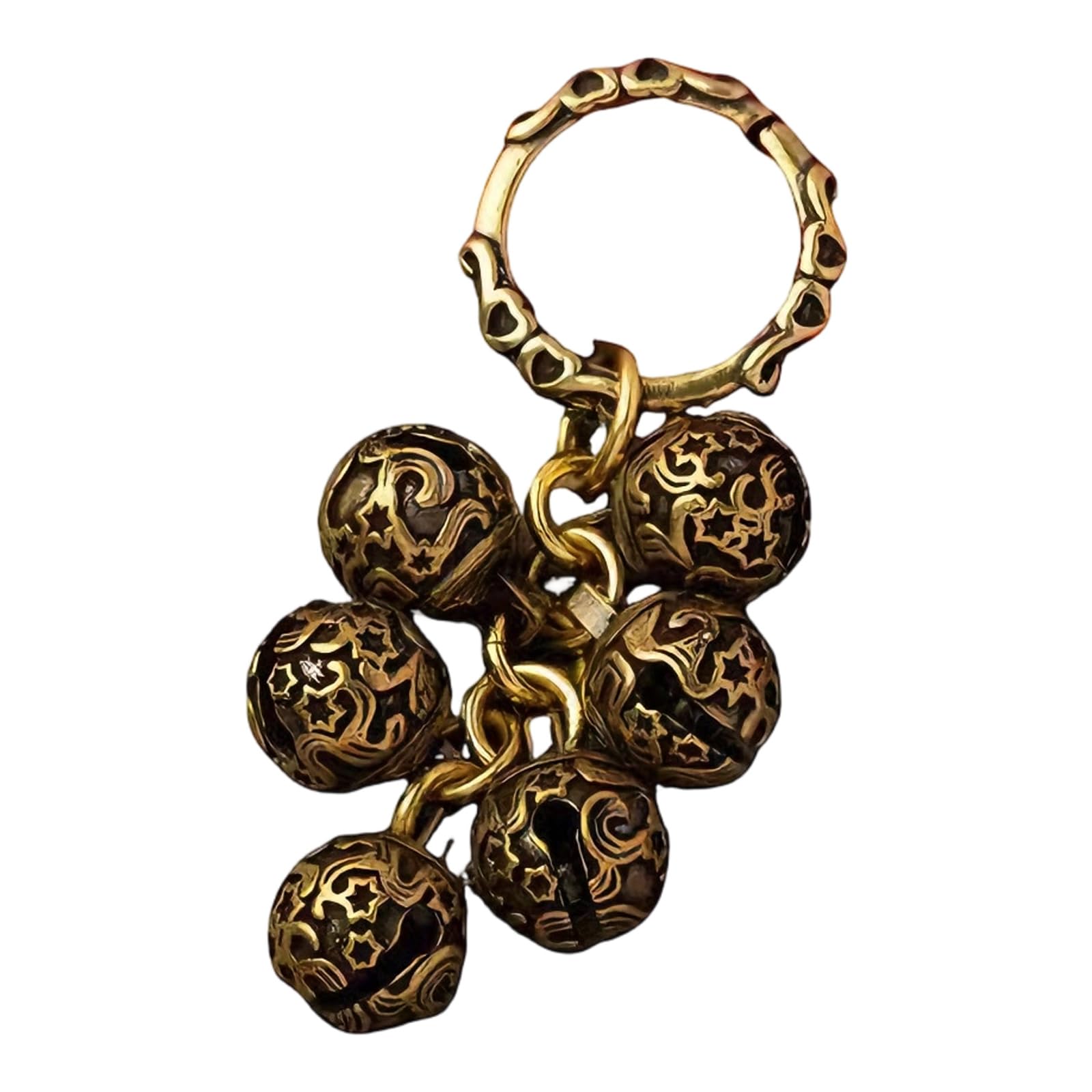 Brass Chimes Bells for Keychain or Pendant Use Providing Pleasant Tone in Any Setting Handcraft Decoration Item Brass Keychain