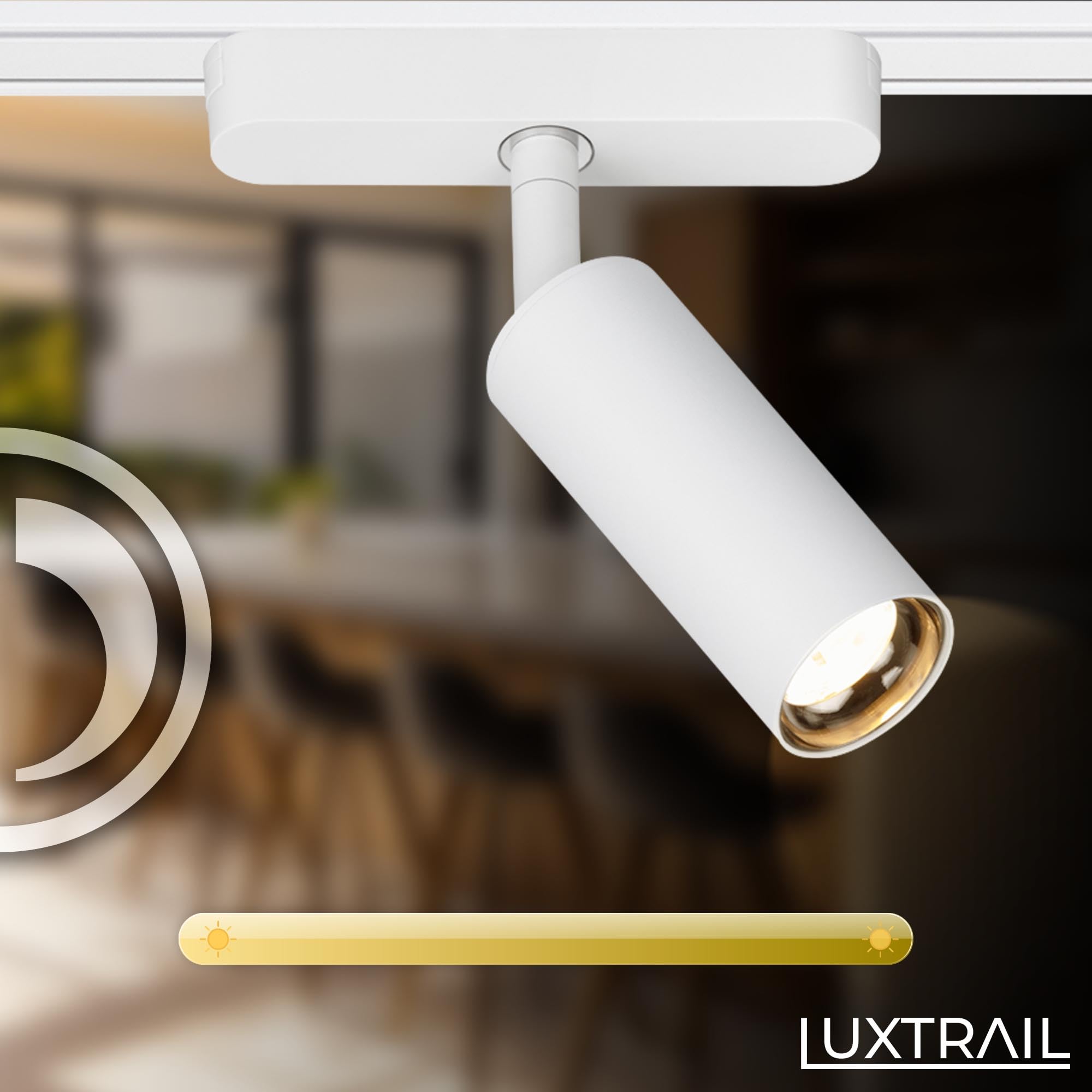BRILONER Schienensystem Luxtrail Komplettset 6x LED Spots Schwenkbar 3m Weiß