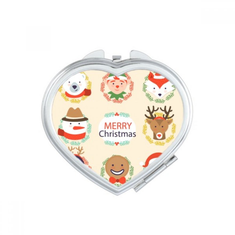 Miroir compact de poche fini le maquillage raté en déplacement