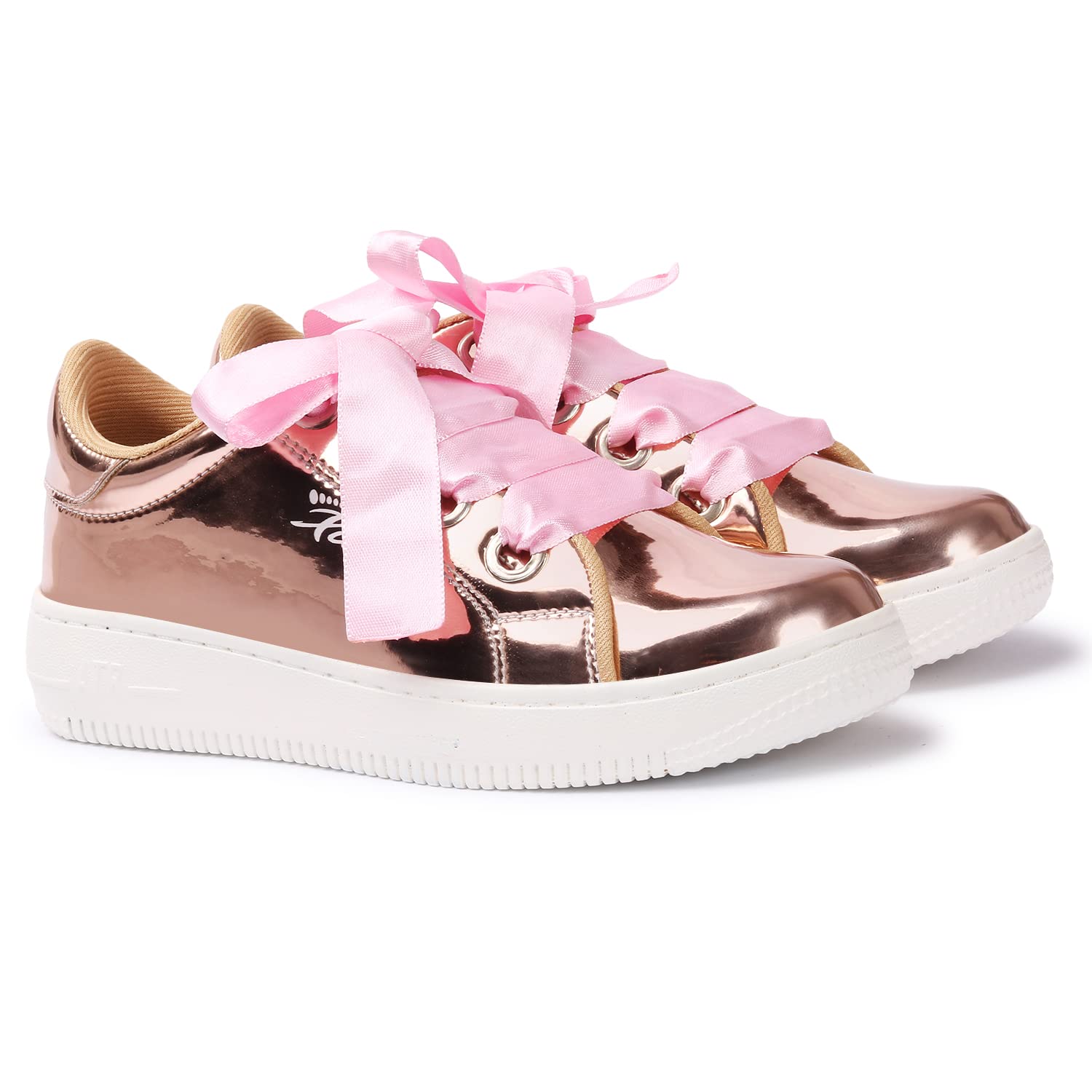X XIOTA Introducing Metal Design Lace-up Casual Shoe for Girls/Ladies/Females. (Pink-37) (B0B5GND6YR) Amazon Price History, Amazon Price Tracker