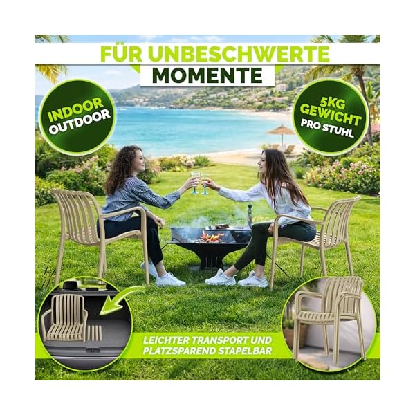 tillvex Gartenstuhl 4er Set