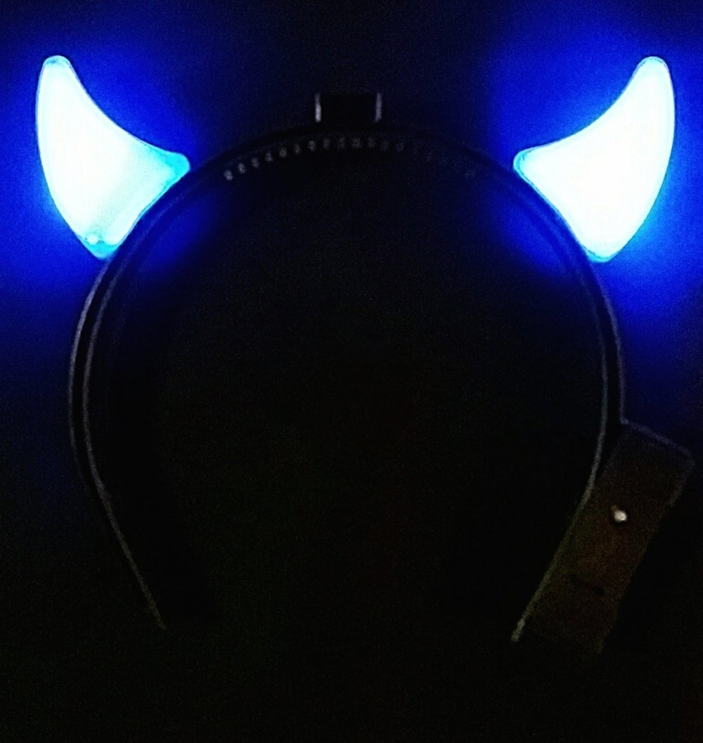Light Up Devil Horns - Great for Halloween! Power Up with AC/DC! Buy 2, get 1 F R E E !*