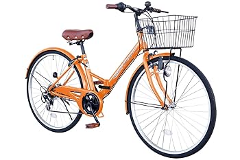 AYASE　ママチャリ　シルバー フロントバスケット付き　26インチ Amazon | ROVER（ローバー） 26インチシティサイクル